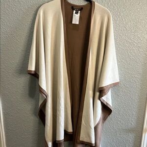 IMAN Cream and Brown Wrap